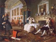 William Hogarth Marriage a la Mode ii The Tete a Tete china oil painting reproduction